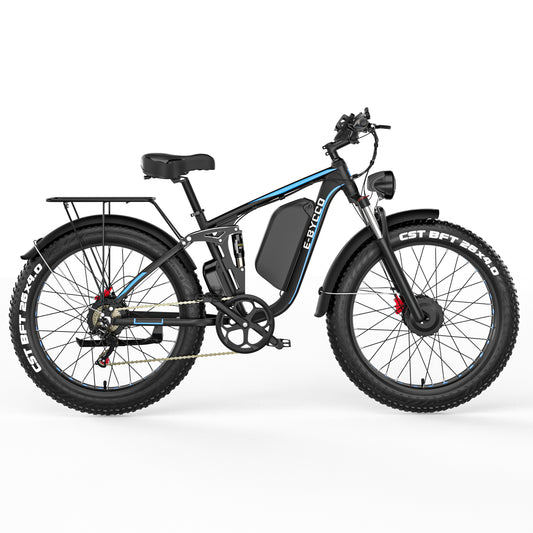 Eu Stock 52v23ah Electric Bicycle EB7 Pro Bike 26 inch Dual Motor 2000w Mountain Electric bike Free Shipping