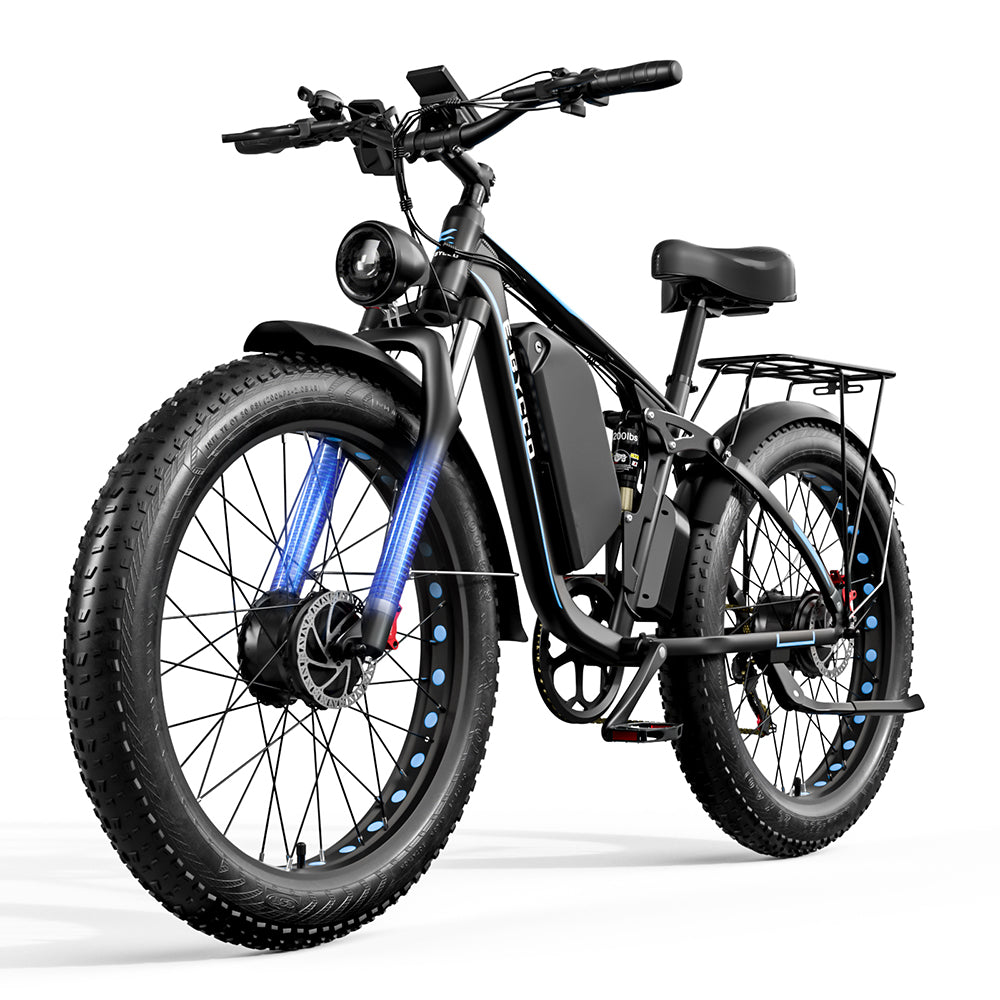 EU Stock Free Shipping 52v23ah Electric Bicycle 26 inch Dual Motor 2000w EB7 Pro Bike Mountain Electric bike