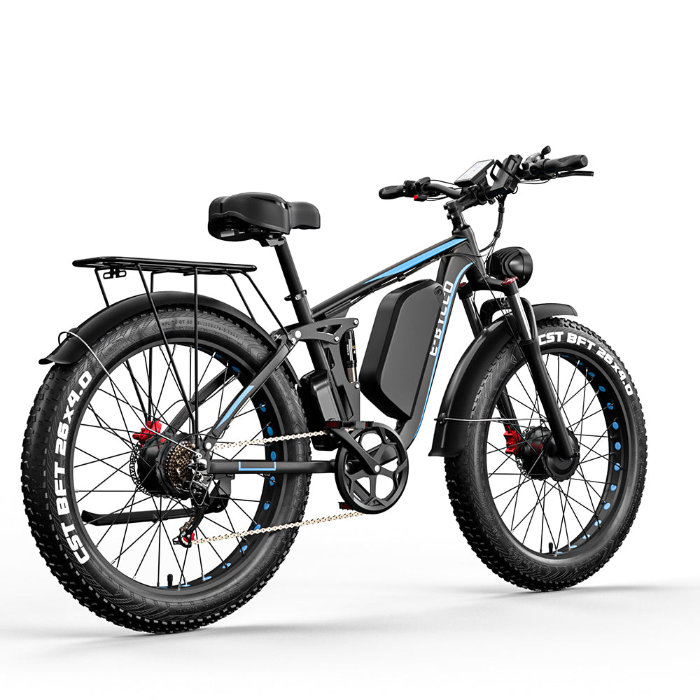 EU Stock Free Shipping 52v23ah Electric Bicycle 26 inch Dual Motor 2000w EB7 Pro Bike Mountain Electric bike