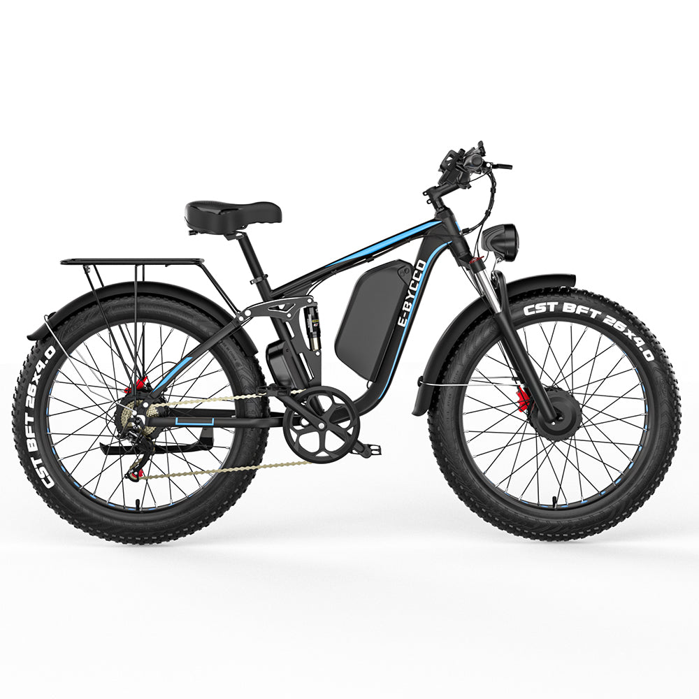 EU Stock Free Shipping 52v23ah Electric Bicycle 26 inch Dual Motor 2000w EB7 Pro Bike Mountain Electric bike